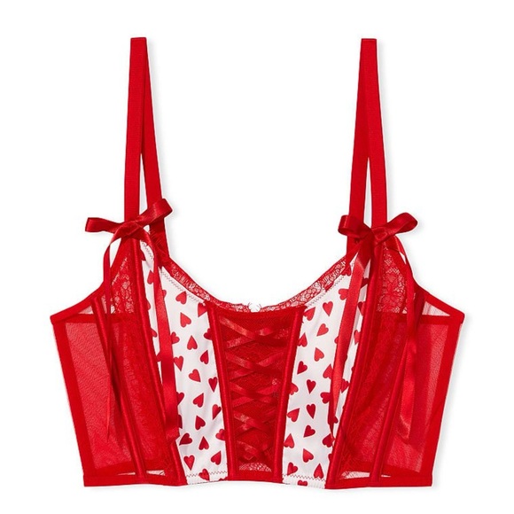 Victoria's Secret Other - Victoria's Secret Valentine's Day Red Hearts Bralette
